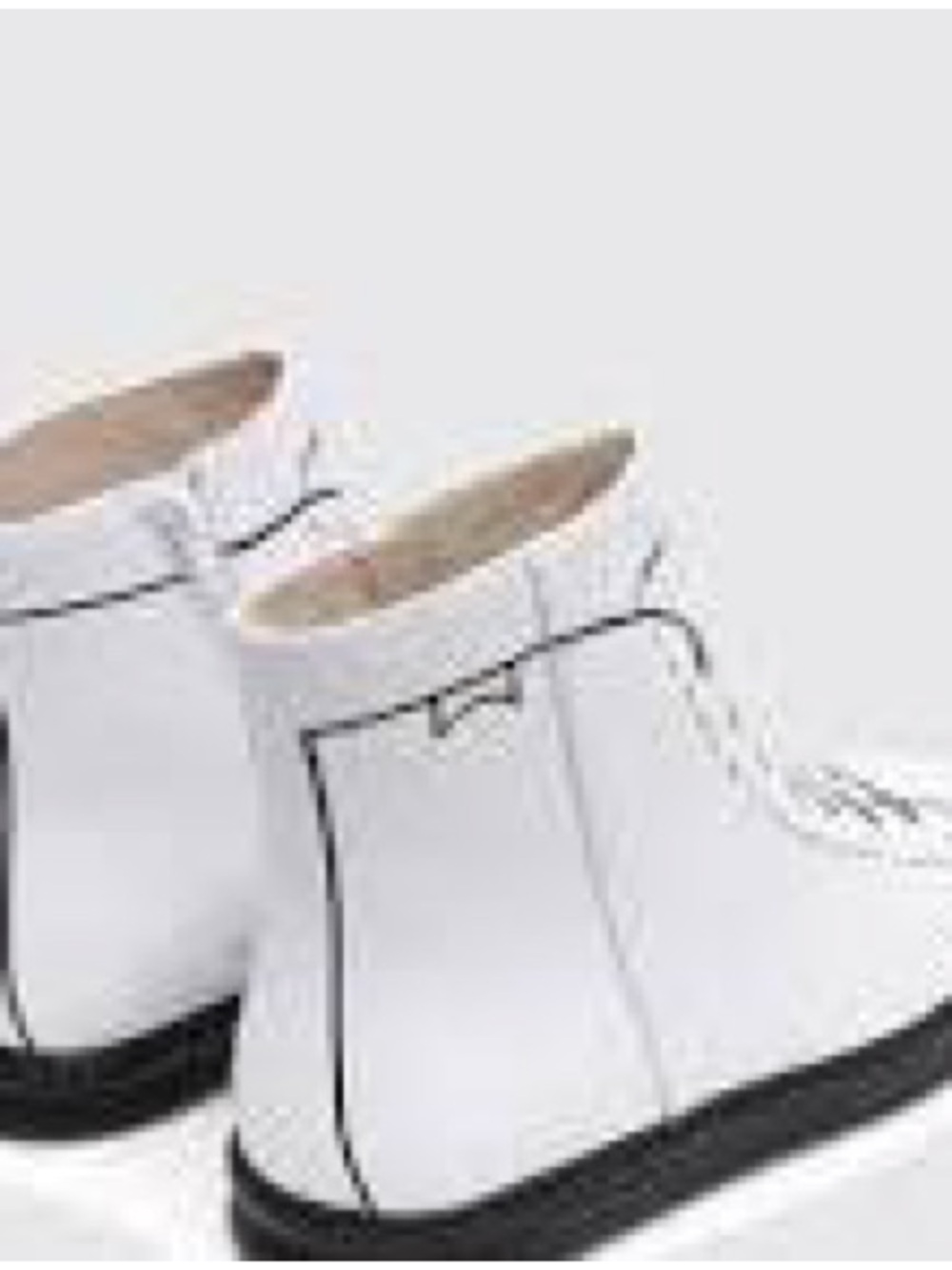 Camper White Ankle Boots with Trompe L’Oeil Graphic Print Brand New - Picture 4 of 15